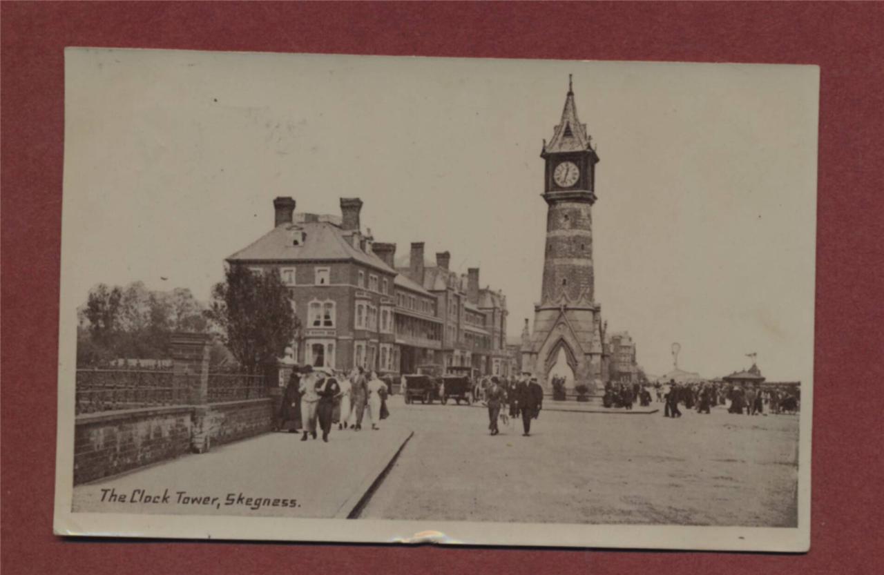 Skegness The Clock Tower people Jackson RP vintage postcard ps70 eBay
