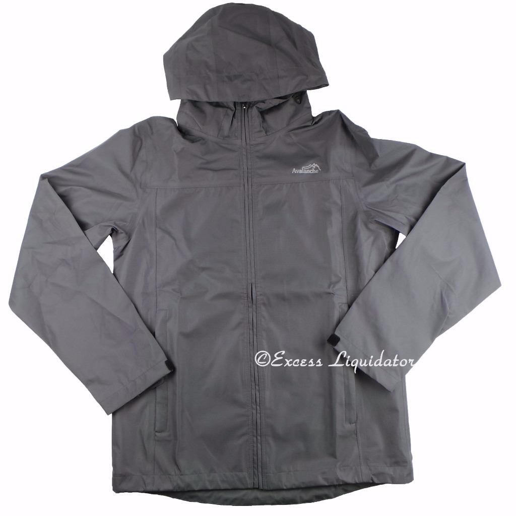Avalanche Mens Linear Hooded Rain Jacket, Weather Shield Waterproof