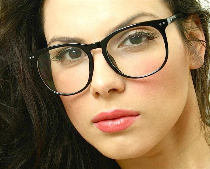 Square Round Large Big Keyhole Frame Clear Lenses Vintage Retro