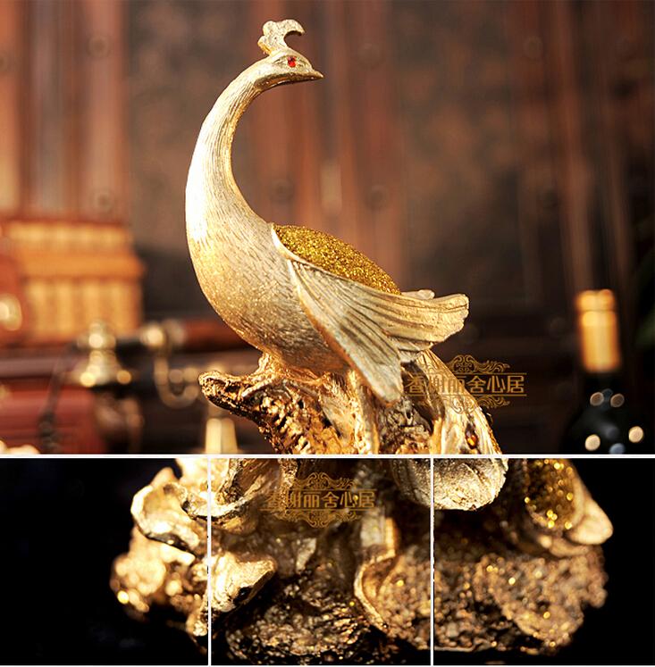 Gold Export Phoenix Statue Sculpture Figurine the most famous bird in