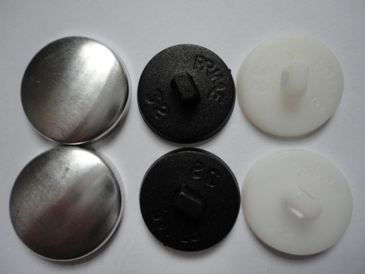 50 Sets Astor Other Button Blanks for Cover Buttons 10 Various Size'S