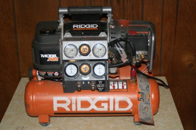 Rigid Compressor on Ridgid Tri Stack 5 Gal Portable Electric Air Compressor Ebay