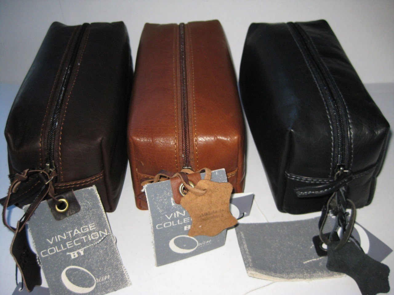Oran New Designer Mens Leather Toiletries Travel Shaving Wet Pack Wash Bag 7258 | eBay