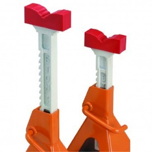 2 Pc Rubber Jack Stand Pads Covers Slip Oil Resistant
