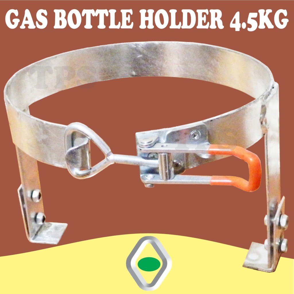 Gas Bottle Holder 4.5kg Lockable Camper Trailer Caravan 4wd Bracket eBay