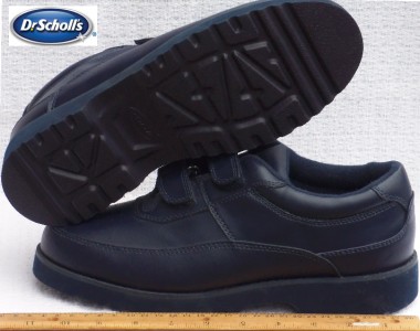 velcro casual dr scholl calfskin oxford strap leather shoes