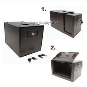 Poker table money box