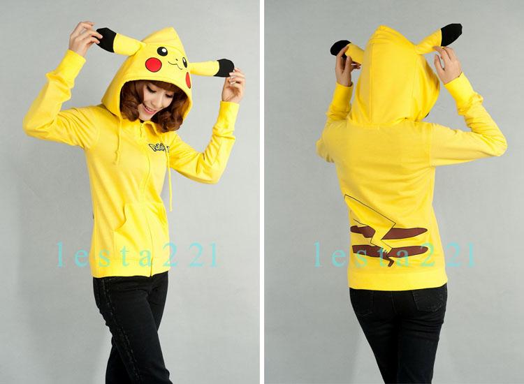 Anime Zip Up Hoodies Unisex Jacket Coat Cotton Sweatshirts Animal