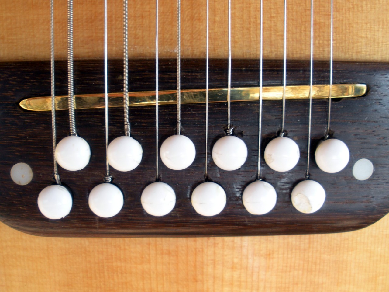 3 Brass Saddle Bridge Blanks Acoustic Guitar Bass Universal Ovation