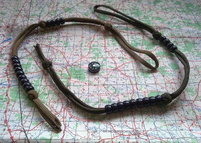   Hiking on Cord Ranger Beads Pace Counter Hunting Hiking Land Navigation Survival