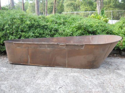 Antique Coffin Bath Tub Antique Metal Vintage Cowboy Style ...