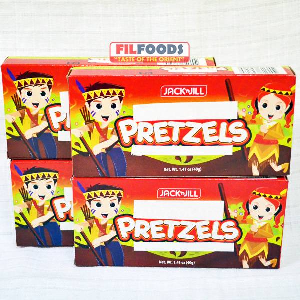 4 x Jack n Jill PRETZELS 40g Chocolate Sticks Product of the