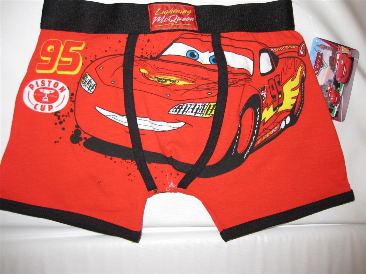 OFFICIAL DISNEY PIXAR CARS BOXER SHORTS LIGHTENING MCQUEEN 78 YEARS