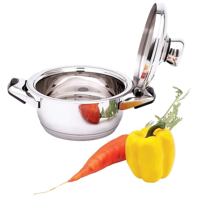 28pc Waterless T304 Stainless Steel Cookware Set Heavy Gauge 12Element