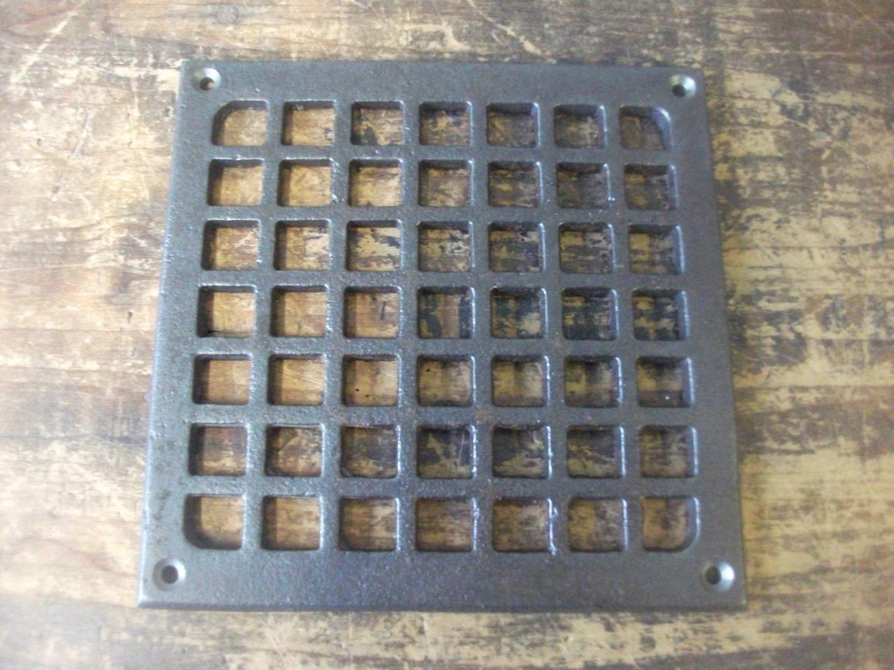 CAST IRON AIR VENT AIR BRICK GRILLE COVER round / square
