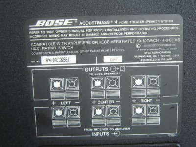 Bose Home Theater System on Bose Acoustimass 4 Home Theater System   Ebay