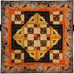 HAUNTED HALLOWEEN Quilt Pattern From Magazine - Novelty Print Fabric Piecing eBay