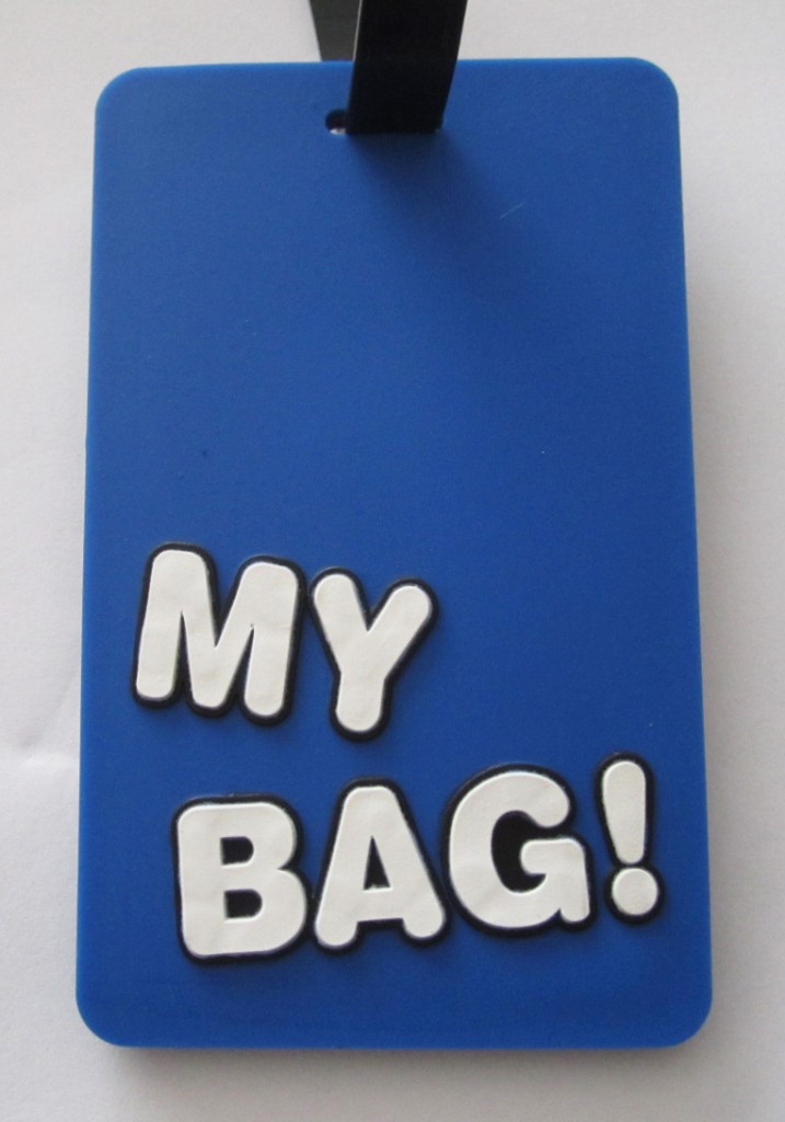 Funky Novelty Rubber Luggage Bag Tags with funny slogans