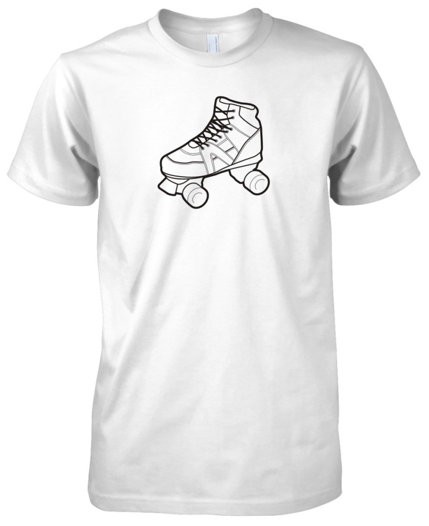 Mens American Apparel Roller Skate Skating Retro TShirt Tee eBay