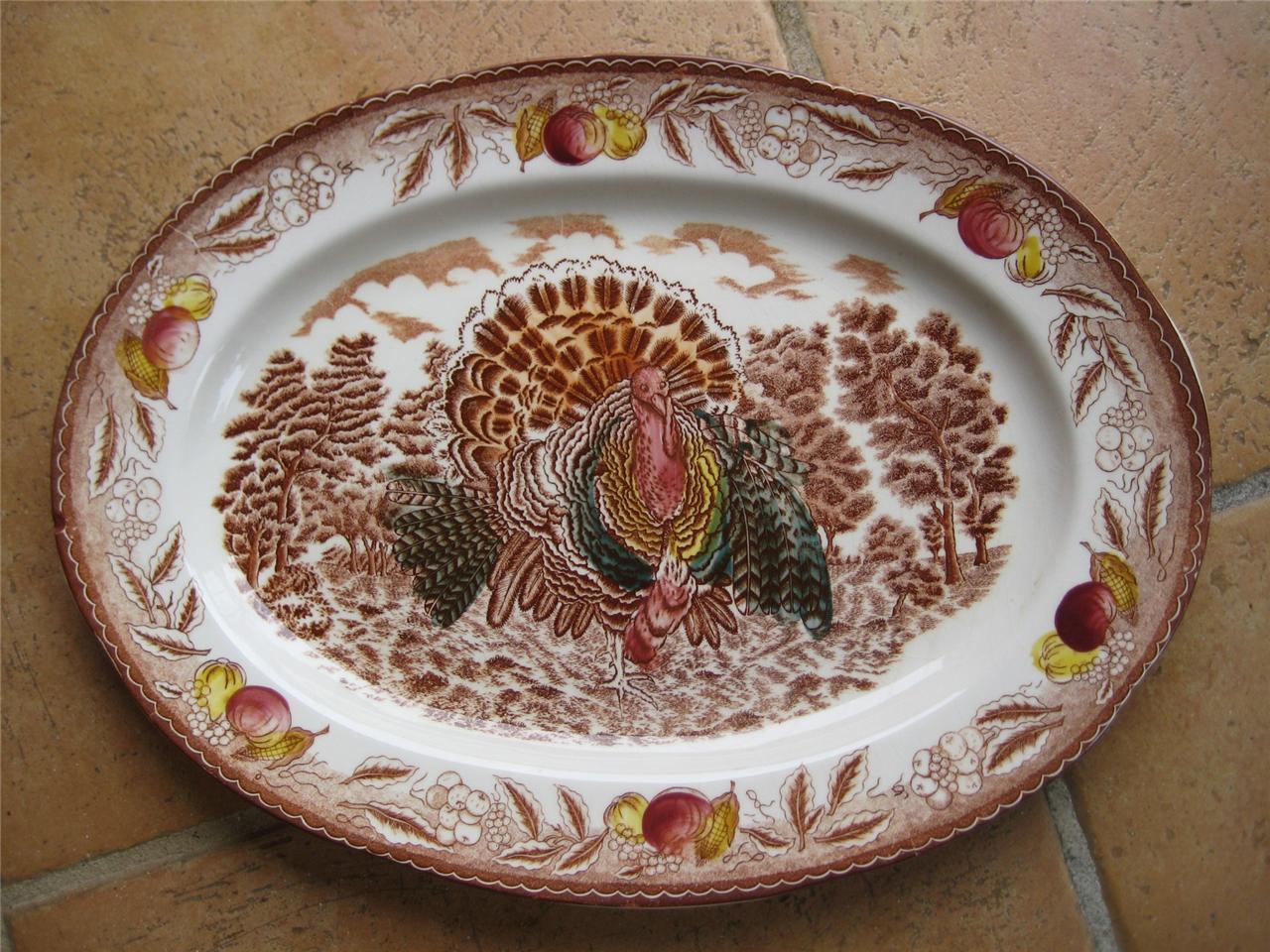 VINTAGE**CHINA TURKEY PLATTER**Made in Japan eBay