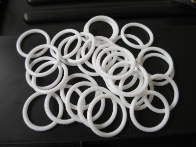 50 Pieces 19mm Cabone White Plastic Rings For Drape