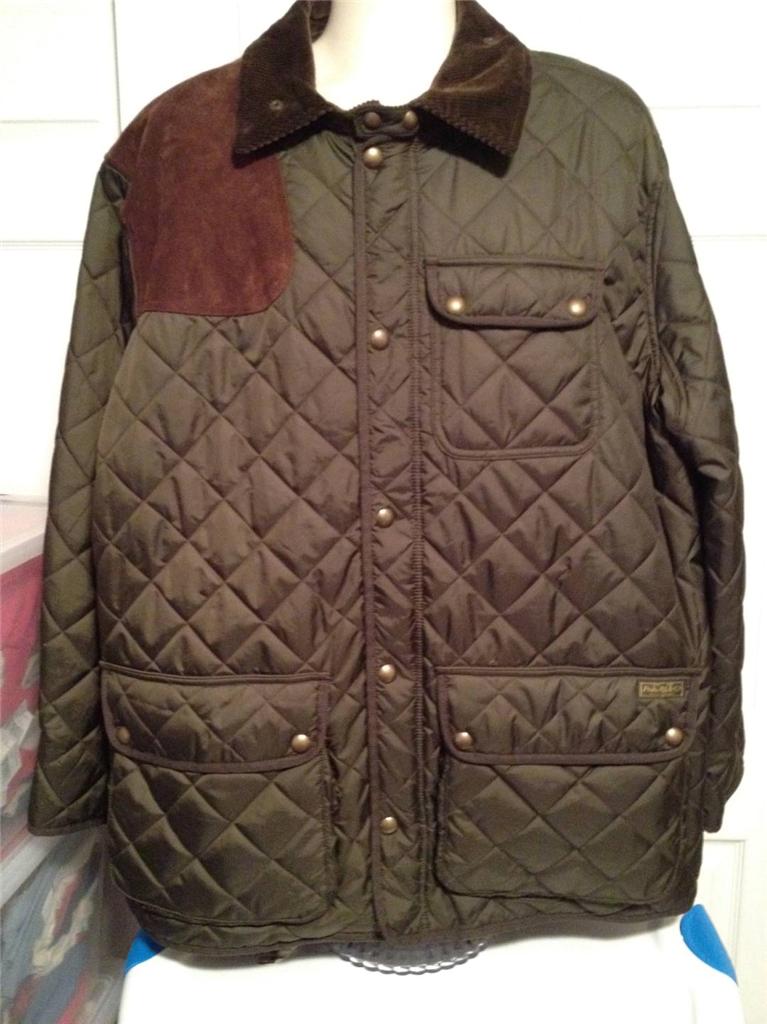 New Polo Ralph Lauren Kempton Quilted Jacket Coat Olive Green XL X-Large $495 | eBay