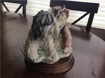 capodimonte lady with dog