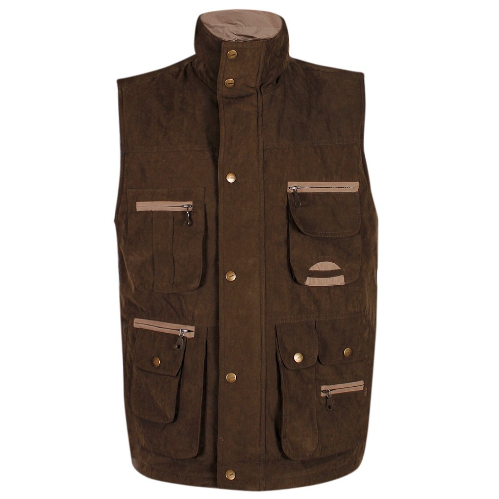 Mens JJ Willis Hunting Gilet Multipocket Sleeveless Super Soft Hunter