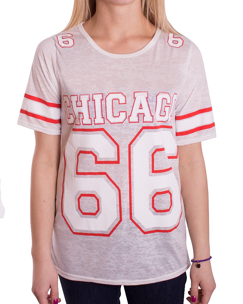Womens American Football TShirt Ladies Sport Numbered Top Applique