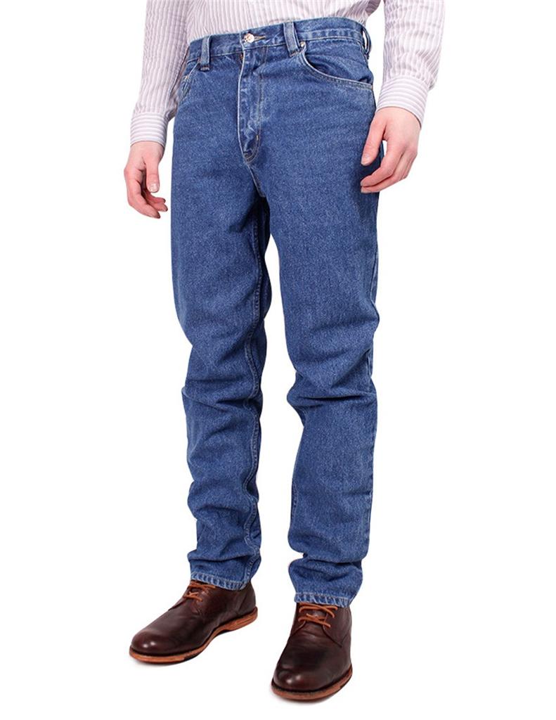 Mens Jeans Edge Streetwear Denim Jeans Straight Leg Trousers Comfort