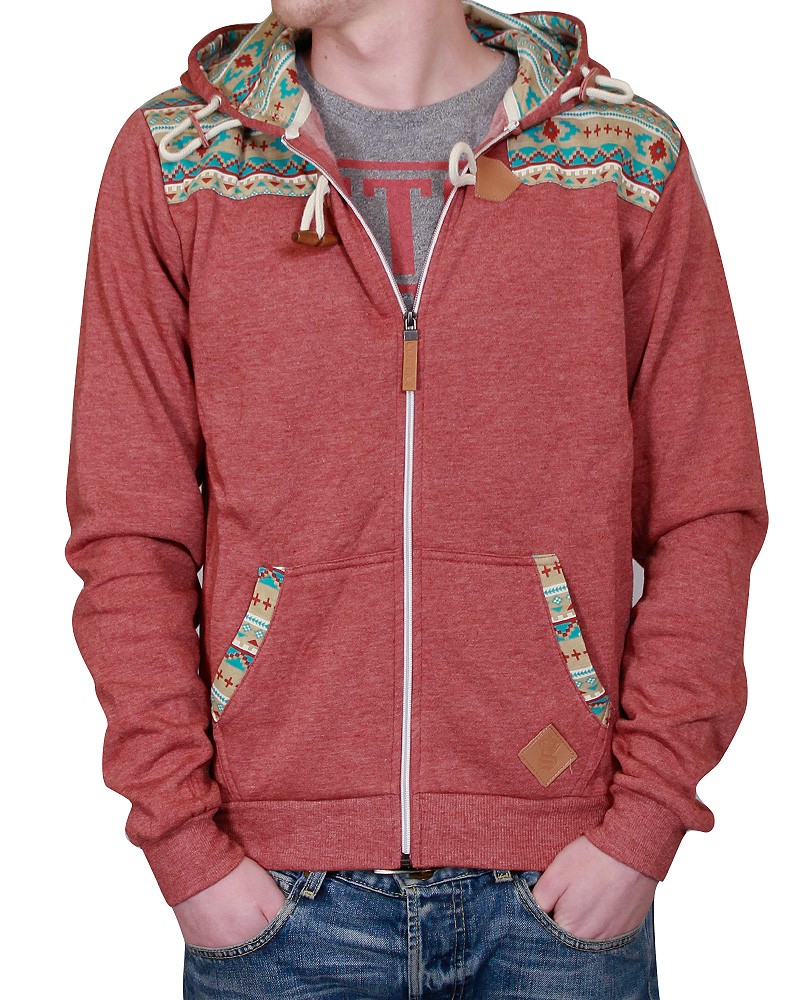 Mens Soul Star Aztec Shoulder Detail Duffle Hoodie Gents Hooded Sweat