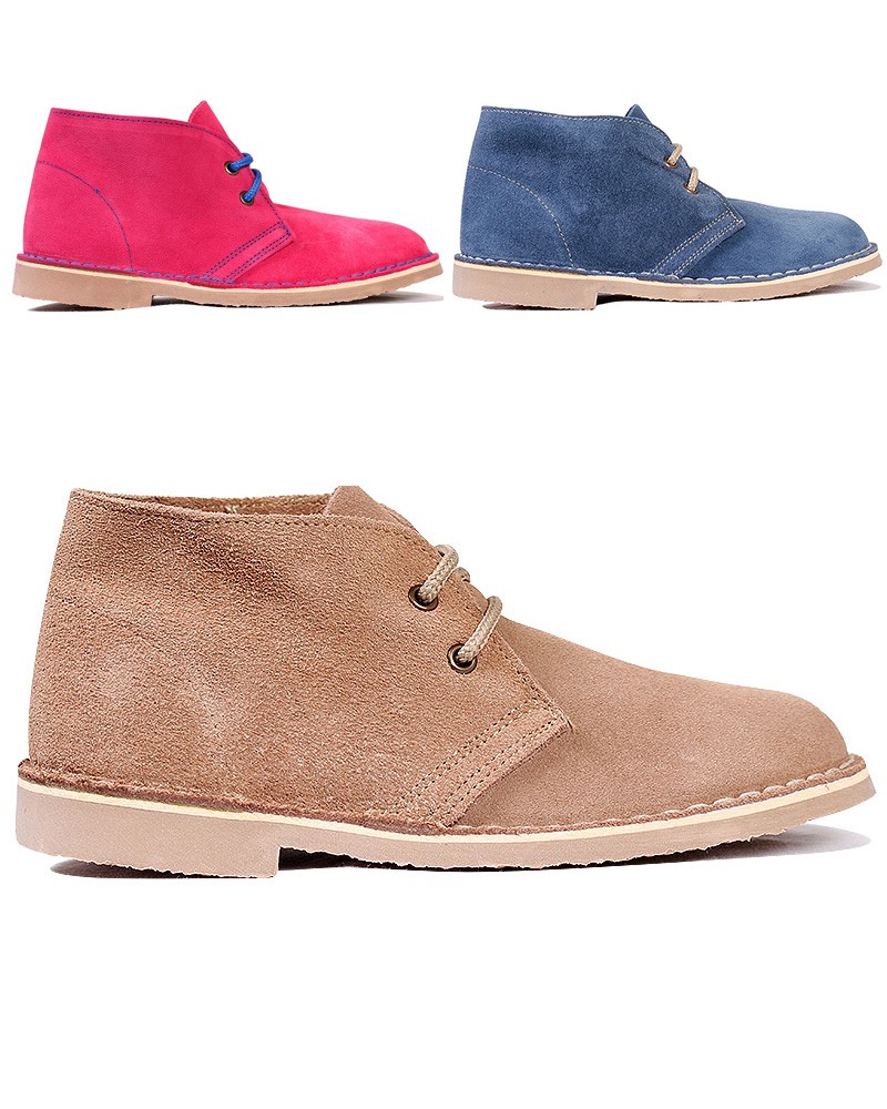 Womens-New-Suede-Desert-Boots-Ladies-Roamers-Suede-Leather-Ankle