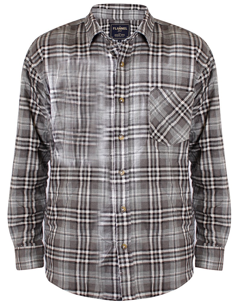 mens check flannel shirt uk