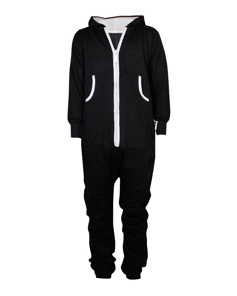 Mens Onesie Jumpsuit Hooded Playsuit Plan ALL IN ONE ZIP Adults Cotton