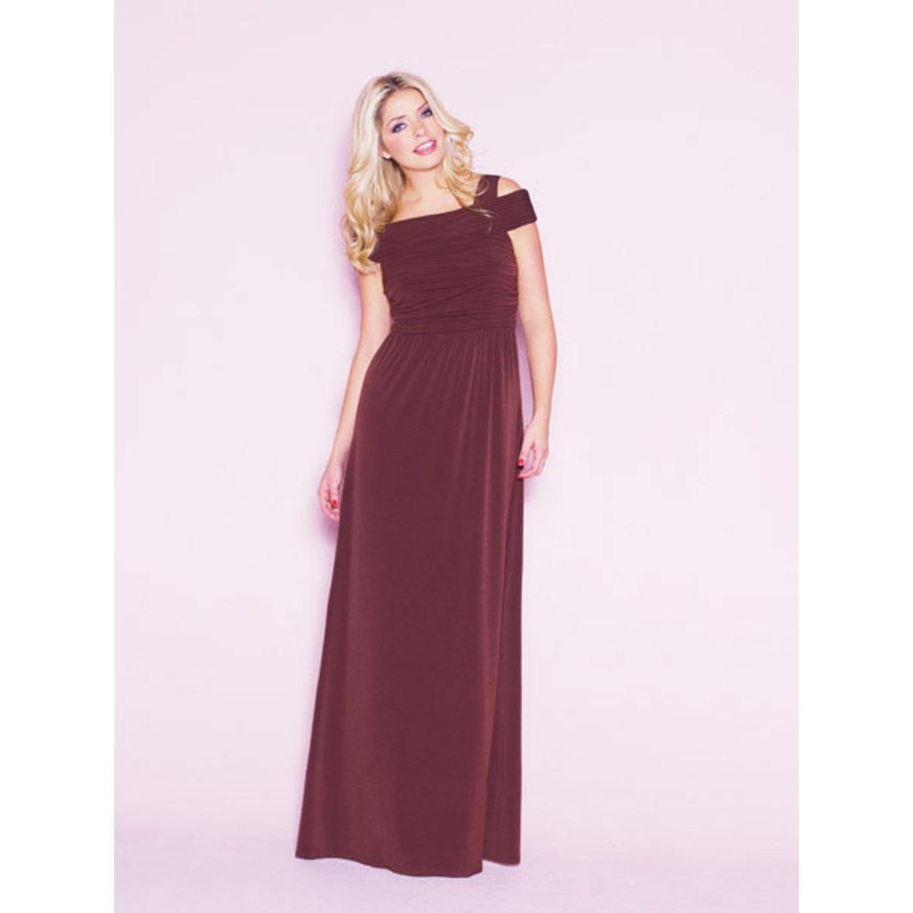 Holly Willoughby Jersey Maxi Dress. Brown or Blue. Size 8 ...