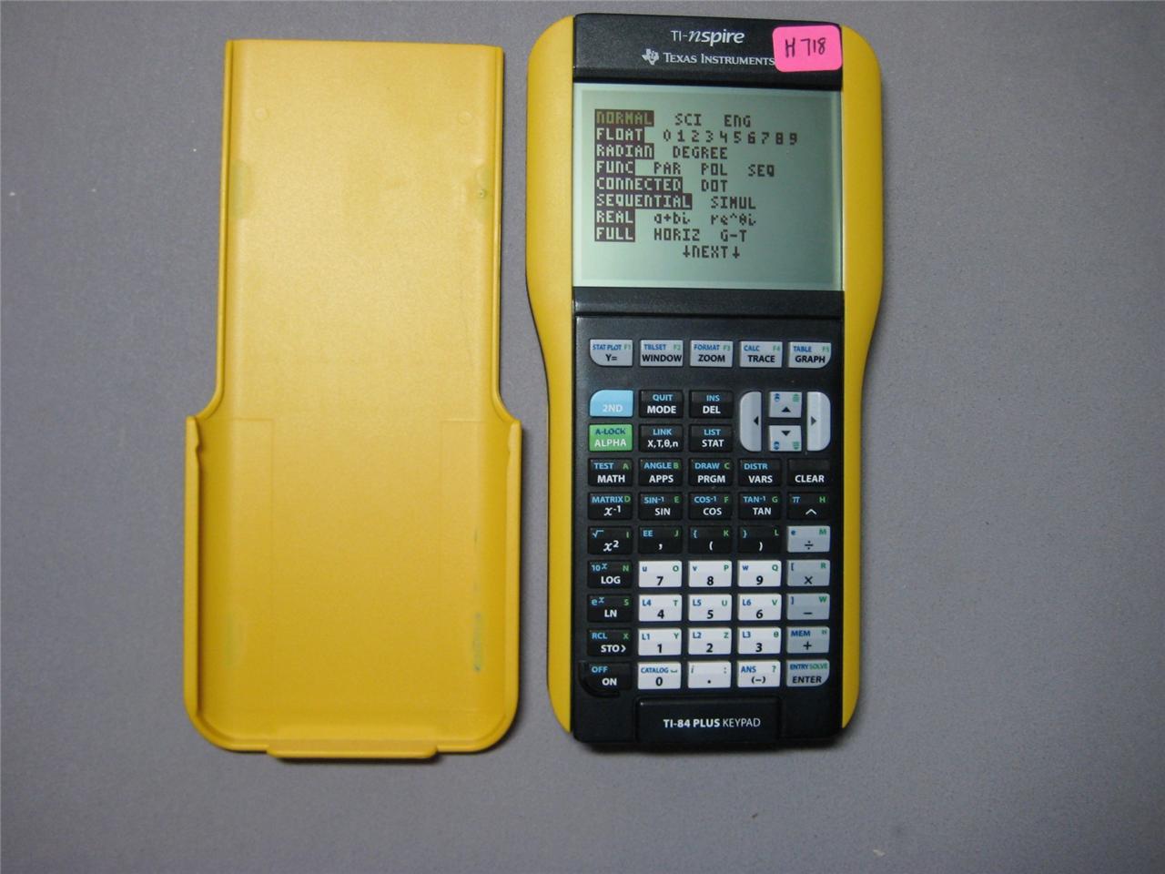 Texas Instruments TINspire Yellow BLUE 84+ Keypad (EXCELLENT CONDITION