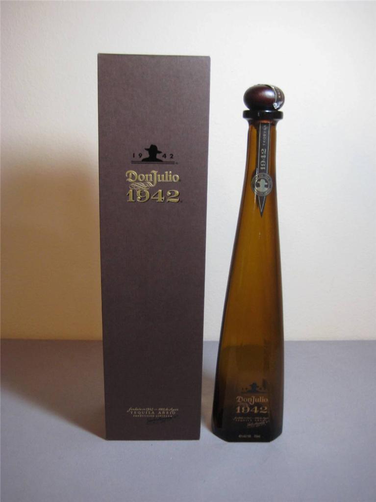 Empty Don Julio 1942 Tequila Liquor Bottle wtih Case eBay
