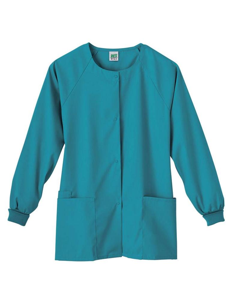 NEW WHITE SWAN KHAKI NAVY HUNTER GREY NURSE SNAP JACKET SMOCK WARMUP