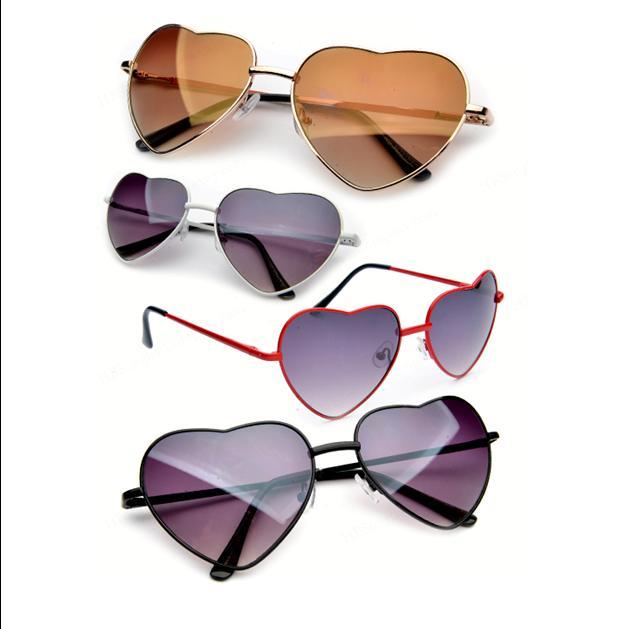 NEW RETRO 1970'S STYLE 'LOLITA' HEART SHAPED HIPPIE SUNGLASSES UK Delivery - Picture 2 of 5