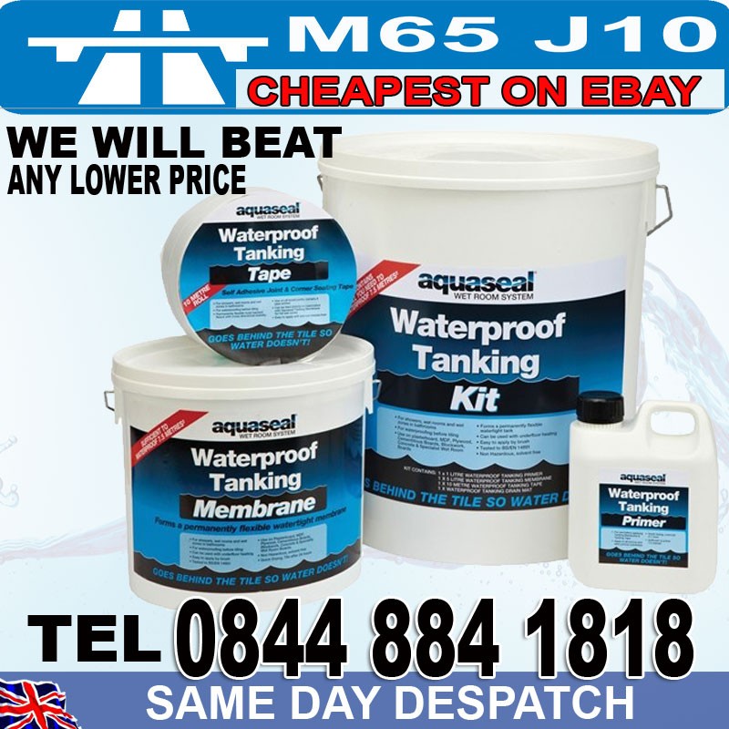 Aquaseal Wet Room Waterproof tanking System wetroom kit aquaseal