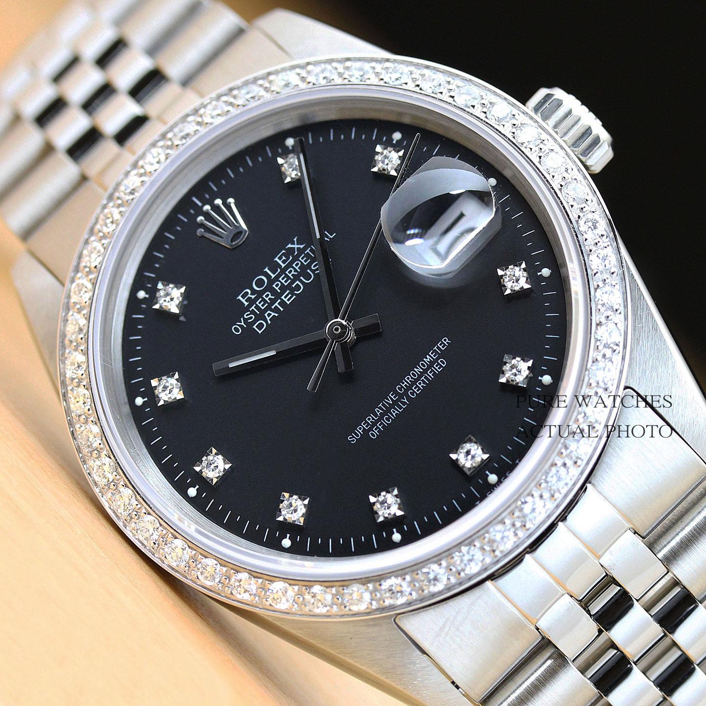 rolex oyster perpetual datejust gold black face
