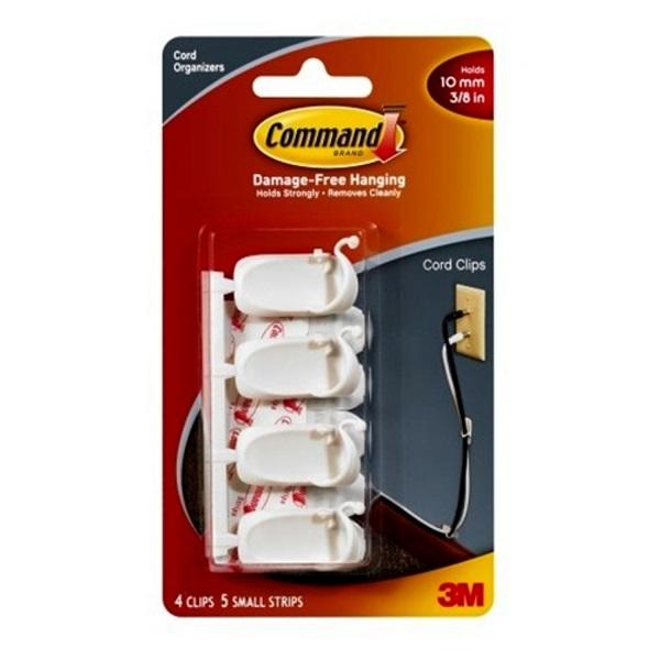 3M COMMAND Hanging/Cable/Wire/Cord Management Clips/Hooks/Bundlers With