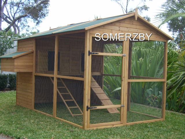 Chicken-Coop-Cat-Enclosure-Rabbit-Hutch-cage-run-EXTRA-LARGE-Somerzby 