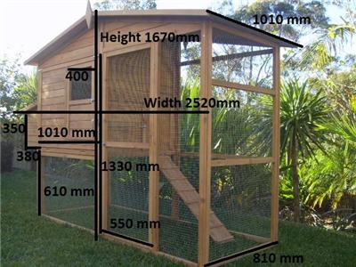 Chicken Coop Extra Large Somerzby Manor Rabbit Hutch CAT Enclosure RUN ...