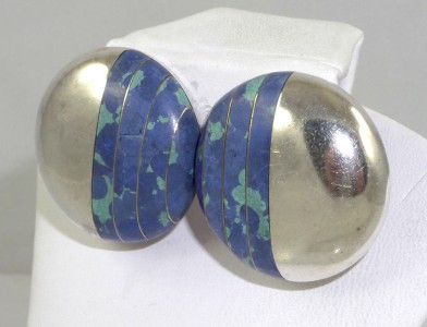 e Green Stone Stone CIP ON Earrings 95171 |