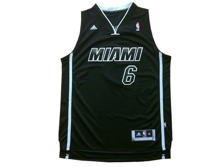 black miami heat lebron jersey