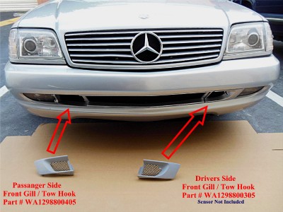 Mercedes painted bumpers #2