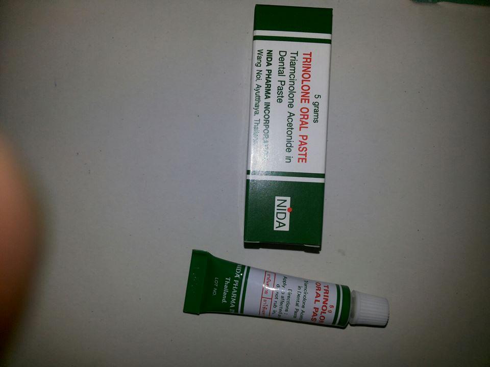 Trinolone Oral Paste For Mouth Ulcers & Canker Sores Made In Thailand