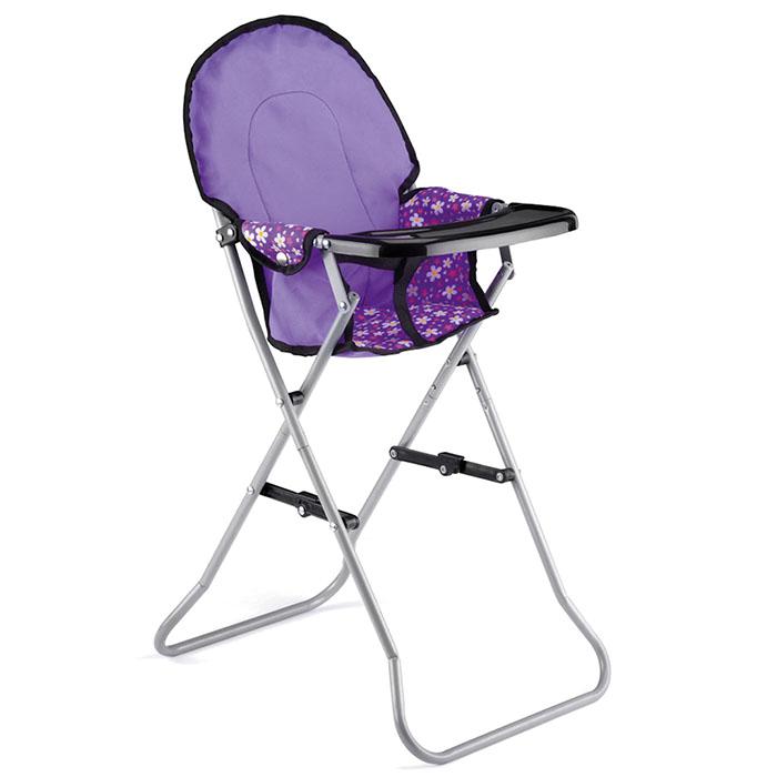 Baby Dolls Set Deluxe Feeding High Chair And Folding