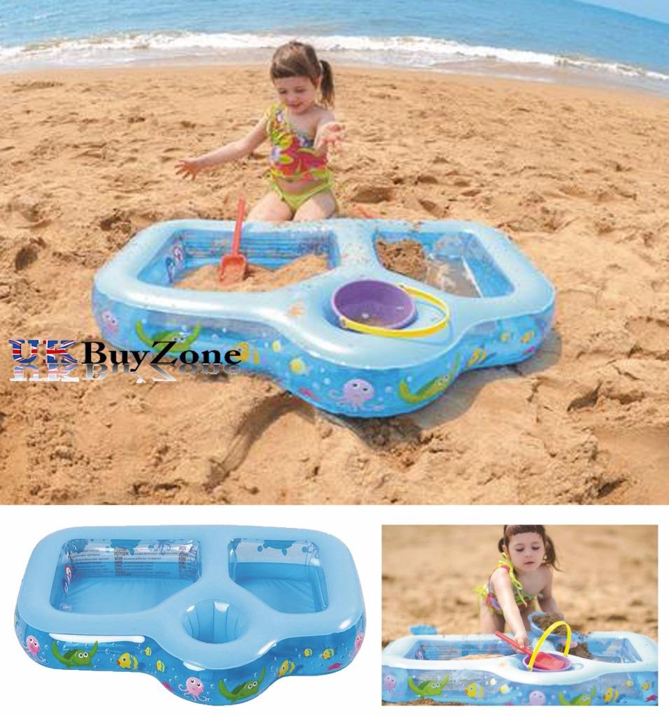 Baby Toddler Child Inflatable Beach Play Paddling Pool Sand Pit Water Table Toy eBay